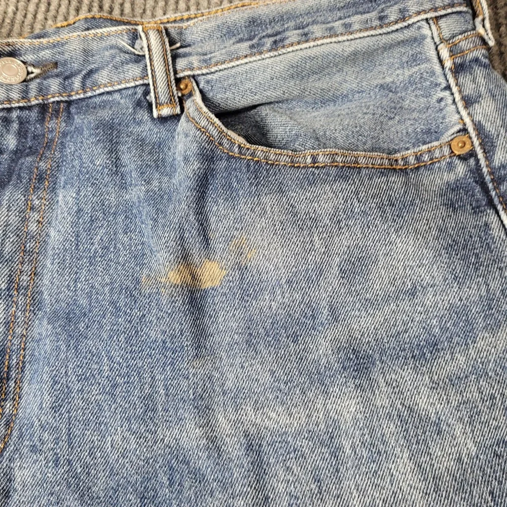 X2 Levi's 505 Regular Fit Straight Leg Denim Blue Jeans‎ Mens Size 38 x 32